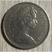 Монета 10 новых пенсов 1969 год. Великобритания.