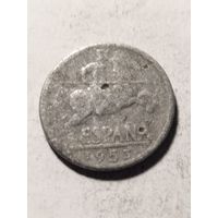 Испания 10 сентим 1953