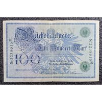 100 марок Германия 1908 г. (зелёная печать)