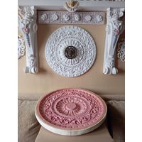 - ФОРМА для отливки Потолочных Розеток-Панно > 3 в 1 , Д отливок 61 , 38 , 30 см