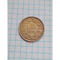 1 франк 1964 , Швейцария .