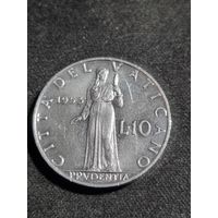 Ватикан 10 лир 1953