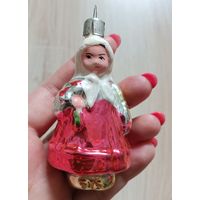 Ёлочная игрушка, девочка с цветами, девочка с букетом, ребенок