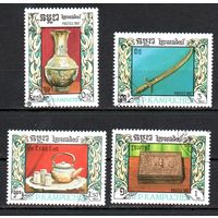 Декоративно-прикладное искусство Кампучия 1987 год серия из 4-х марок