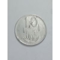 ЮАР 10 центов 1974 года . Suid - Africa