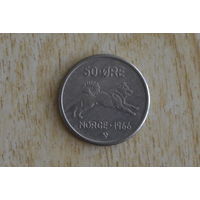 Норвегия 50 эре 1966