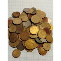Советские монеты от пол копейки до 20 копеек 1924-1957 гг100+ штук