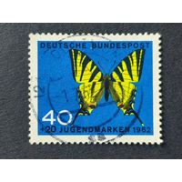 Германия 1962. Благотворительные почтовые марки - Бабочки. Подалирий