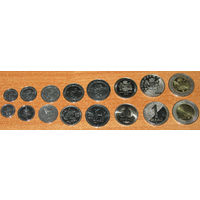 Грузия комплект монет 1,2,5,10,20,50 тетри 1,2 лари 1993 - 2006 UNC