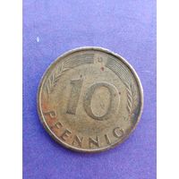 Германия ФРГ 10 пфеннигов 1971 D