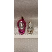 Ёлочные игрушки. Лев и бегемот. 11-11