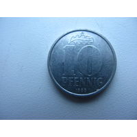ГДР 10 пфеннигов  ( года см. в описании лота )