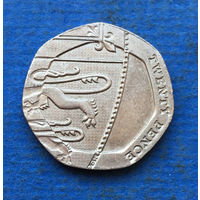 Великобритания 20 пенсов 2014