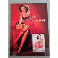 Серия блоков ДЕВУШКИ ИСКУССТВО КАРТИНЫ НЮ MNH