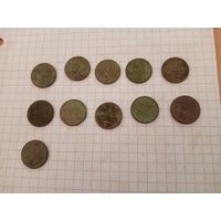 1/2 копейки Николай 2 одним лотом