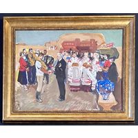 Свентоховский П.В.Эскиз картины "Дажынкі" к/м, 34х45см