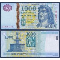Венгрия, 1000 форинтов 2005 г, P-195a (DB, король Матьяш I Корвин), UNC