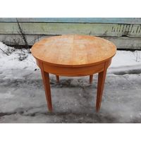 Стол круглый раскладной 60-х годов 75/90