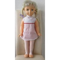 Все лоты с рубля.Кукла СССР в оригинальном летнем платье 60-70-е г.г.h-57 см.