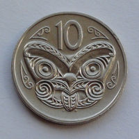 Новая Зеландия 10 центов. 1980 г.