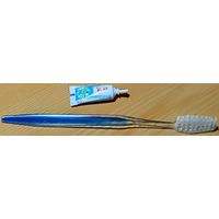 Одноразовый дорожный набор (щётка+паста)