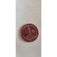 Остров Мэн 1 пенни 2016