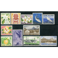 Британские колонии - Острова Кука - 1963г. - ландшафты, королева Елизавета II, фауна, флора - 11 марок - полная серия, MNH [Mi 93-103]. #3-WB-84-KS-3