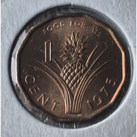 СВАЗИЛЕНД  1 ЦЕНТ 1975 ГОД  ФАО UNC