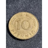 ФРГ 10 пфеннигов 1977 J