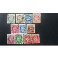 Норвегия\236с\ 1909\1920 Почтовый рожок Cтандарт. хороший штемпель