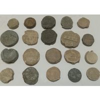 50шт. старинных пломб с нач. 1800-х до 1930-х.