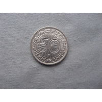 50 рейхспфеннигов 1935 F (Штутгард) Веймарская республика (Рейхсмарка) (1924 - 1938)