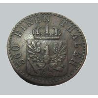 Пфеннинг 360 часть талера 1861 А Берлин Пруссия