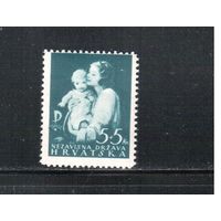 Хорватия(Рейх)-1942,(Мих.85),  ** , Война, Помощь , Мать и дитя,