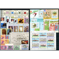 Марки разных стран 5 - 30 марок, 4 блока и 1 малый лист - MNH. #O-W-58-G-1