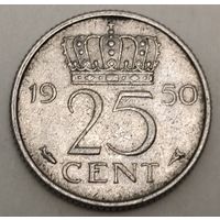 Нидерланды 25 центов, 1950 (1-8-106)