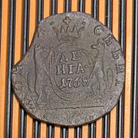 Денга. Сибирь 1768г. КМ. Cu. VF