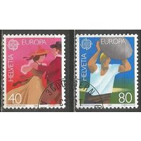 Швейцария. Марки по программе "Европа". 1982г. Mi#1221-22. Серия.