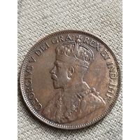 Распродажа - 1 цент 1920г.,Канада,ГЕОРГ 5 (БОЛЬШОЙ РАЗМЕР)