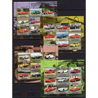 Серия блоков АВТОМОБИЛИ ТЕХНИКА MNH