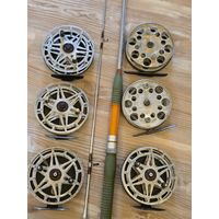 Спиннинг ленинградский ссср с невской катушкой одним лотом