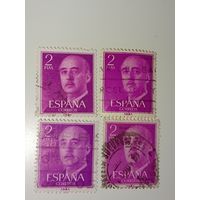 Испания  1955 Франсиско Франко, испанский генерал и диктатор.