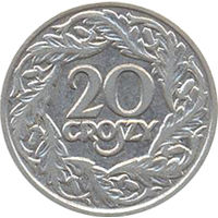 Польша 20 грошей 1923г.