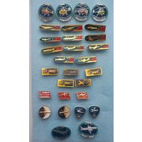 Значки. Самолеты. Авиация. Воздушный флот.