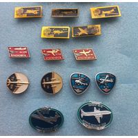 Значки. Самолеты. Авиация. Воздушный флот.