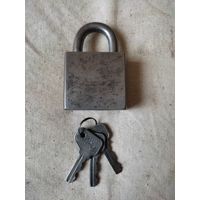 Замок навесной, 3 ключа. См. описание.