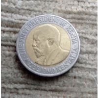 Werty71 Кения 5 шиллингов 2005 Биметалл