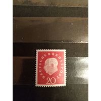 1959 Германия ФРГ Мих 184 чистая клей MNH** президент (4-5)