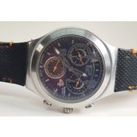 Часы "Swatch" хронограф,корпус сталь