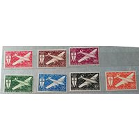 Французские колонии 1942 Сент-Пьер и Микелон** Свободная Франция. Омнибус** Полная серия без наклеек и их следов